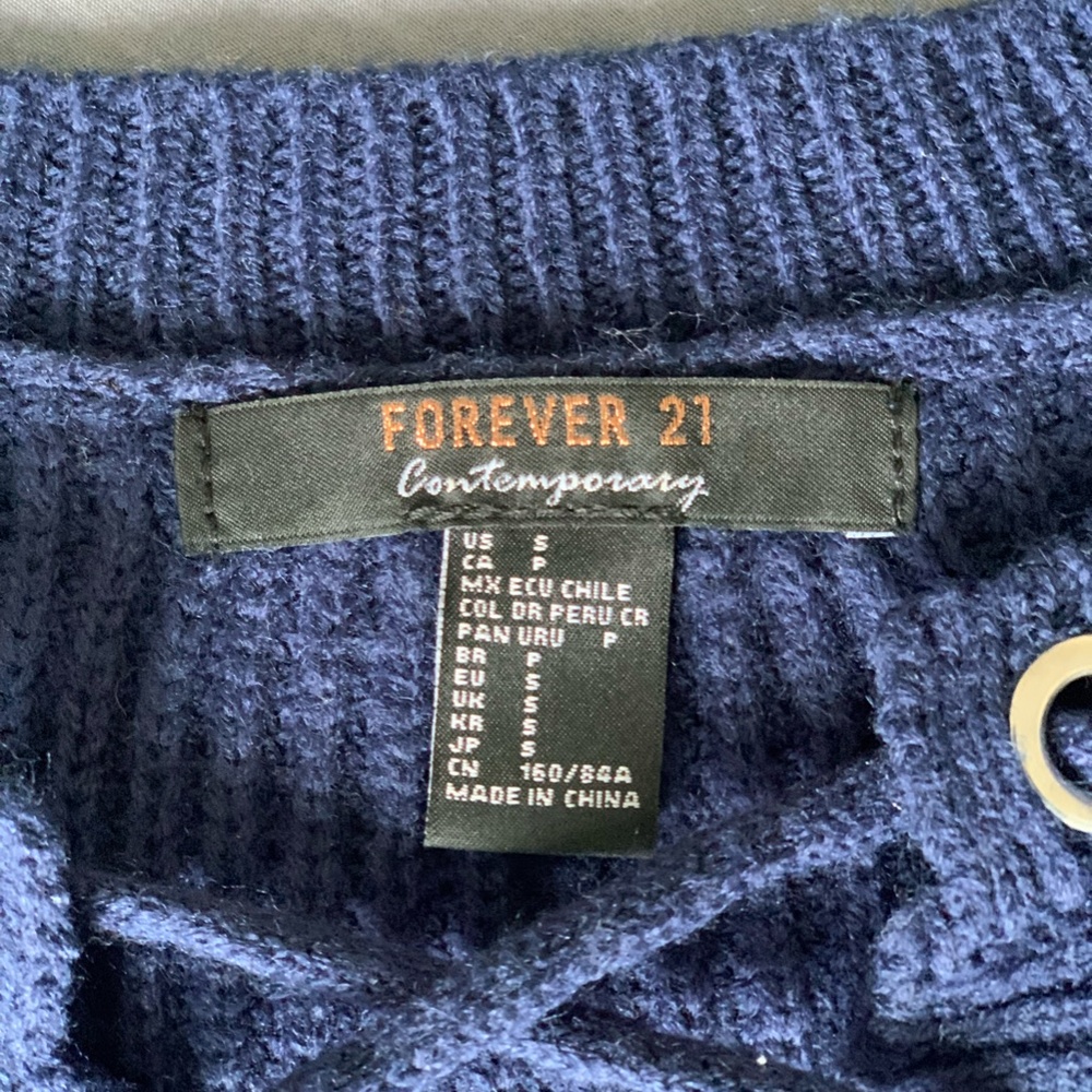 Blue Forever 21 Sweater - Picture 3 of 3